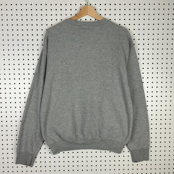 Nebraska Cornhuskers 90s Crewneck Medium Embroidered Gray USA Sweatshirt Red Y2K - Picture 4 of 6